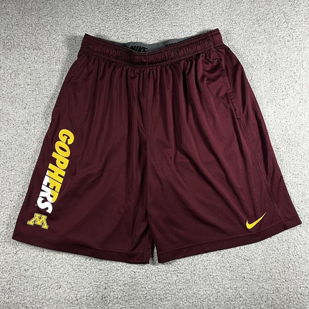 Minnesota Golden Gophers Shorts Mens L Nike Training Practice Dri-Fit Athletic